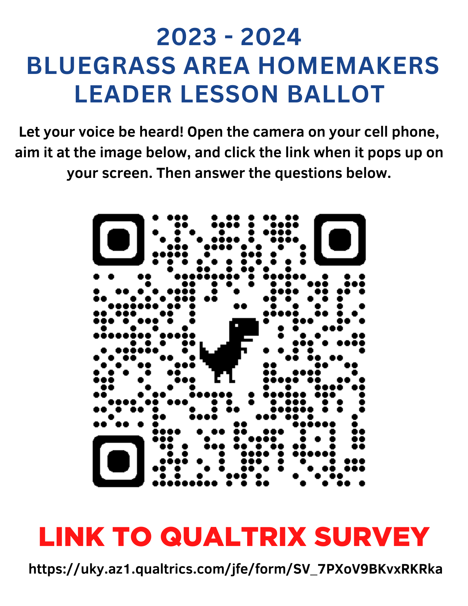 QR Code for Homemaker Leader Lesson Ballot Survey